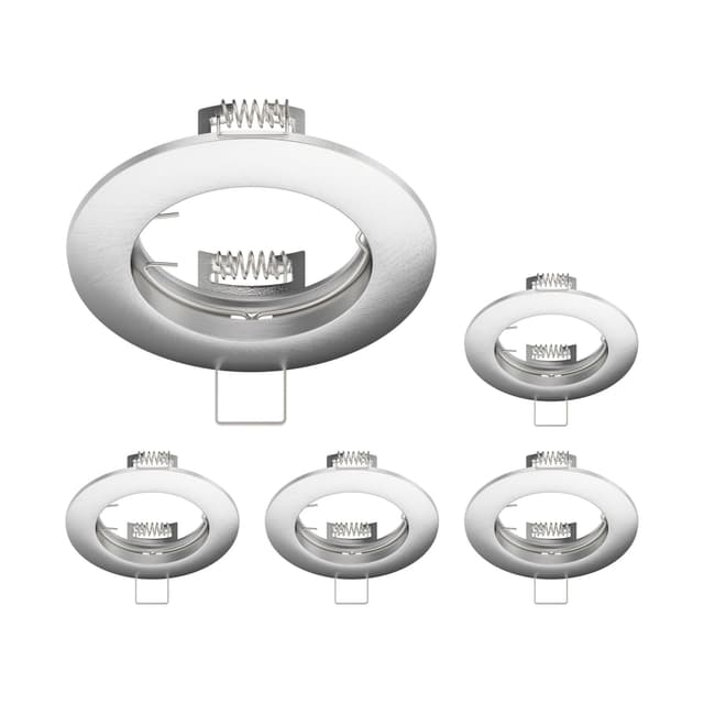 LEDsCom.de Angebot: 5 Stück Deckeneinbaurahmen CIRC, rund, aluminium matt