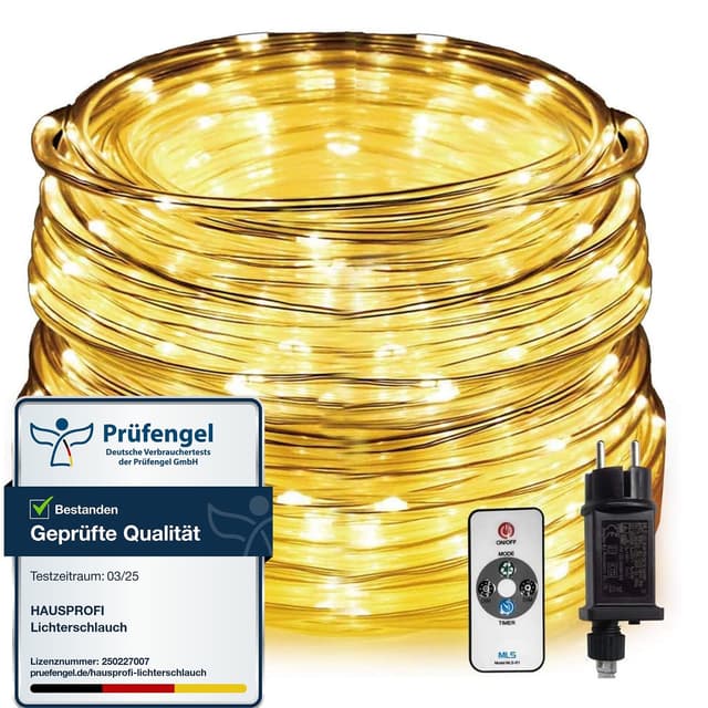 🏡 HAUSPROFI Led Lichterschlauch 50M 1000LEDs 🌟