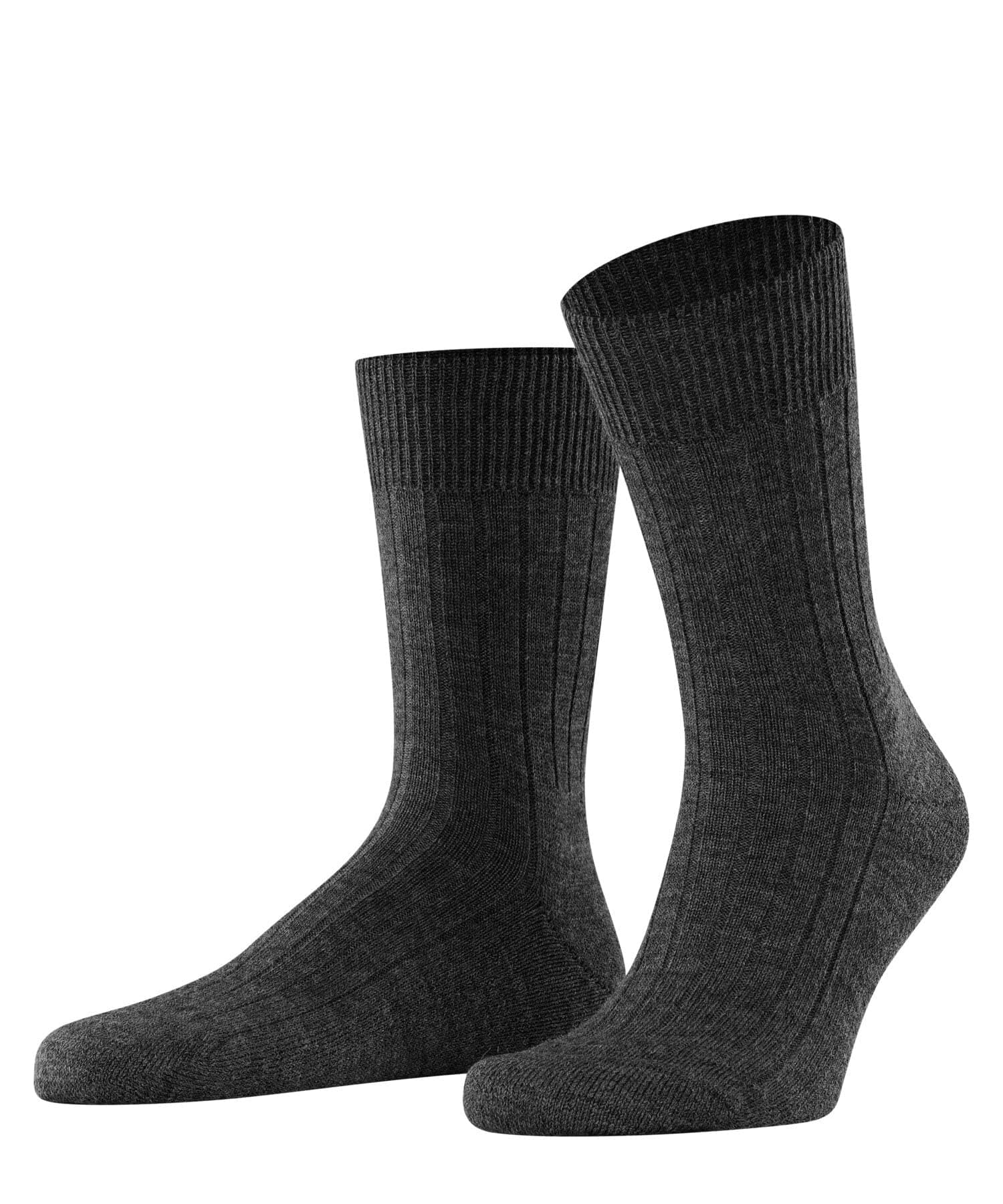 FALKE Herren Teppich im Schuh M So Wolle Einfarbig Socken 45-46 Grau Dark Grey 3070 🧦🛍️