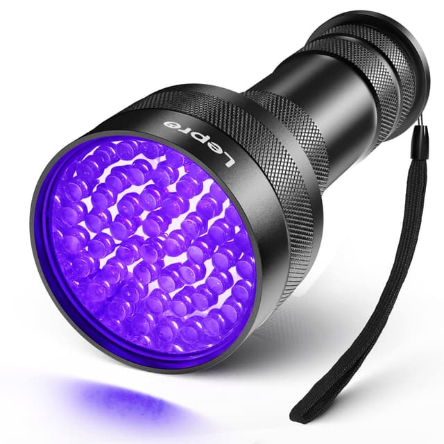 🔦 Lepro UV Schwarzlicht Taschenlampe mit 51 LEDs - UV Lampe HD51 für Haustiere