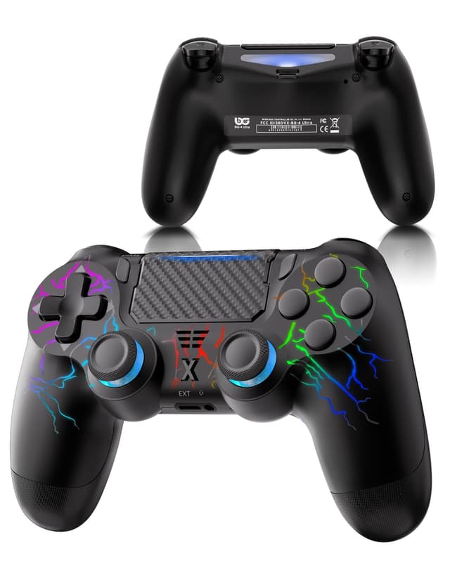 RUIZHI PS4 Controller LED - Blitz Design, Wireless Playstation 4 Controller