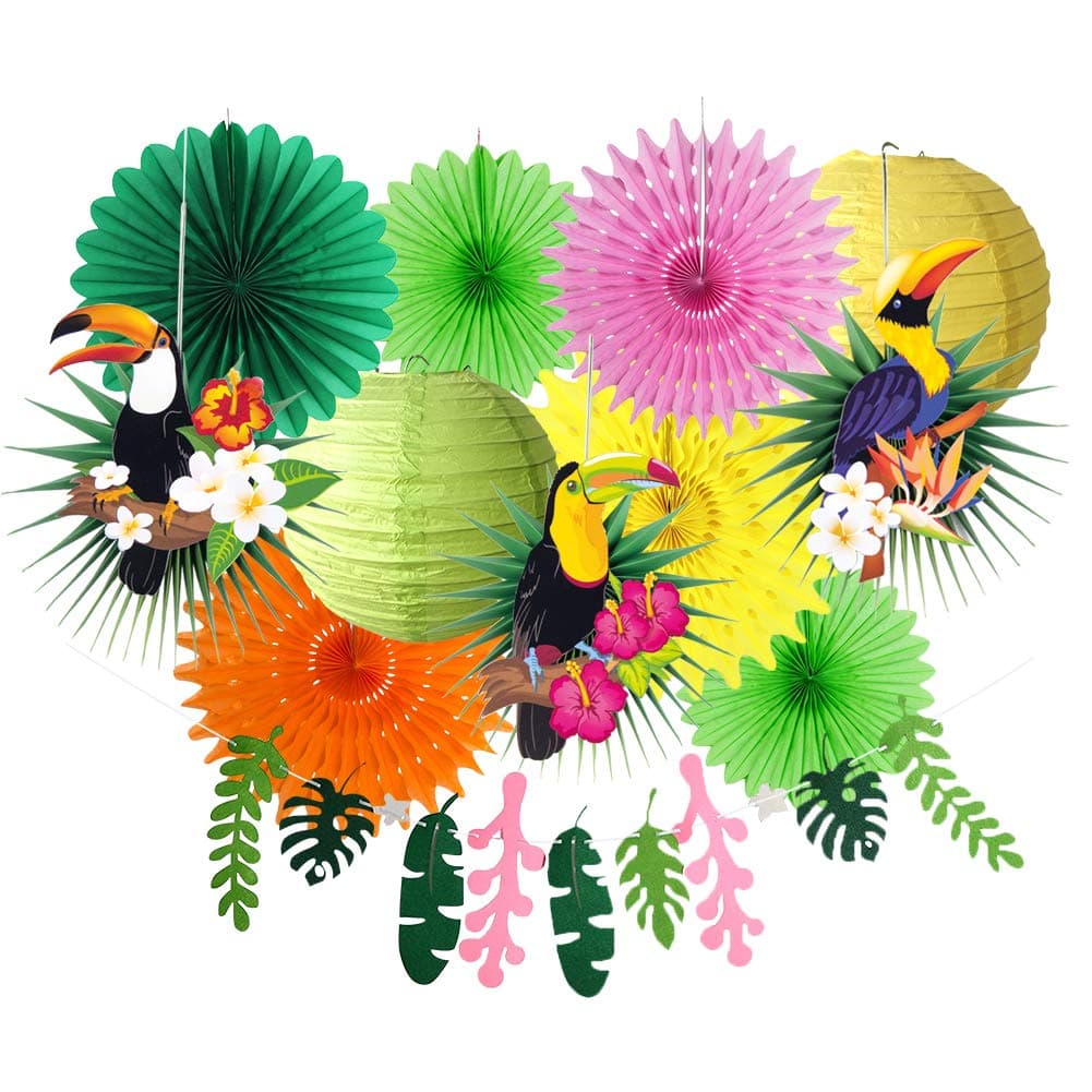 SUNBEAUTY Hawaii Party Deko 🦜 Sommer Party Dekorationen 🌴
