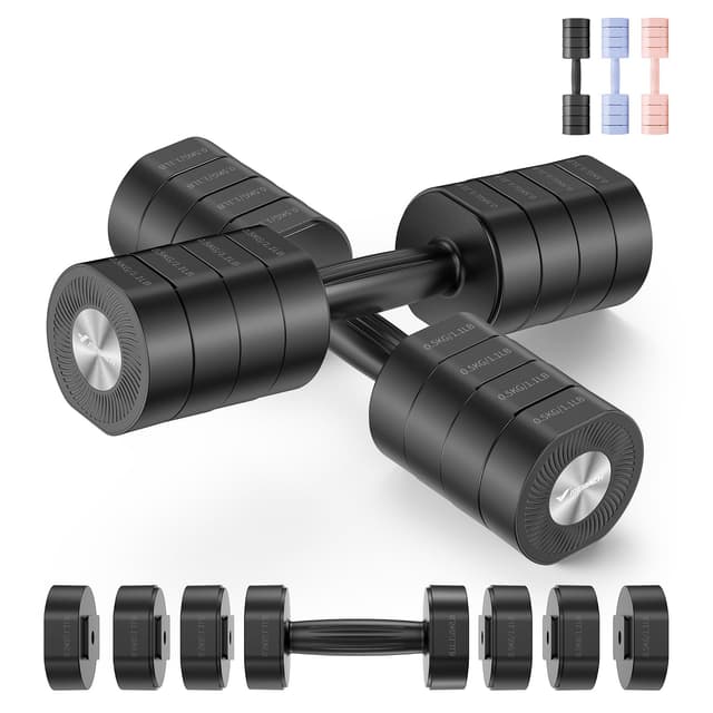 🏋️‍♀️ MERACH Verstellbare Kurzhanteln 2er Set - 4 in 1 Hanteln für Frauen