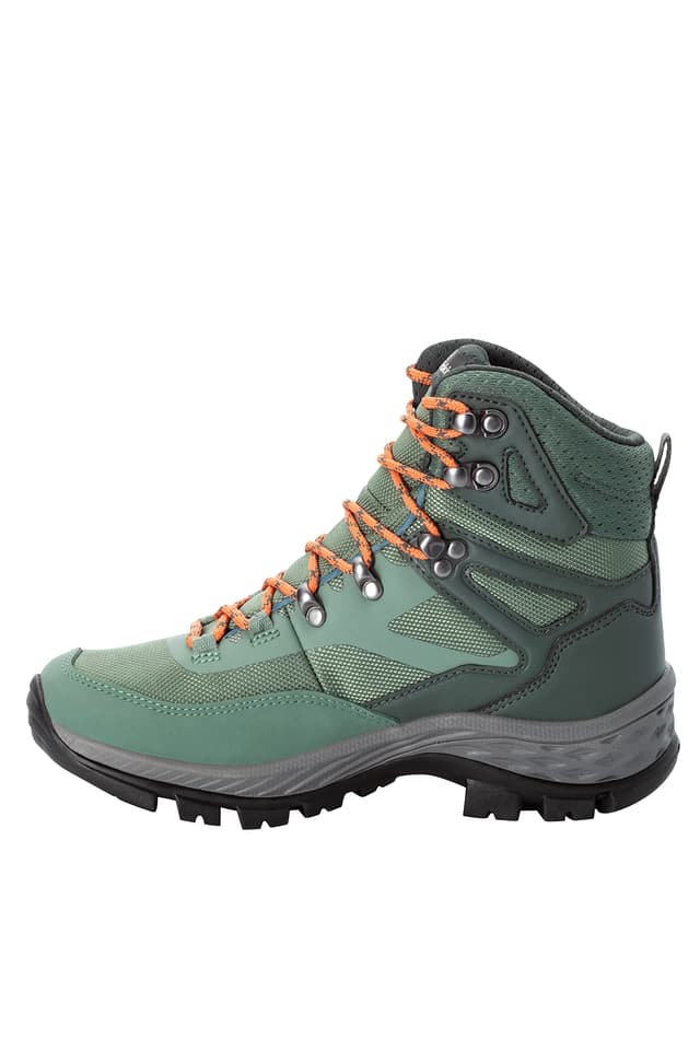 🌿 Jack Wolfskin Damen Rebellion Guide Texapore Mid W Walking-Schuh 35.5 EU Slate Green - 75% Rabatt! 🌟