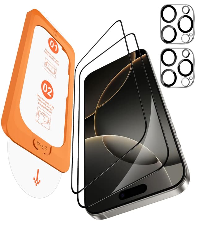 OMOTON Panzerglas für iPhone 16 Pro 📱🛡️