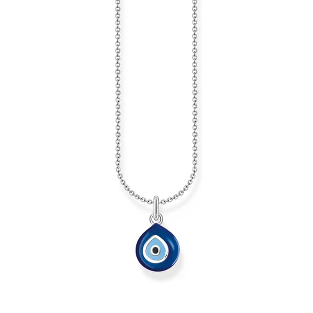 Thomas Sabo Kette mit blauem Nazar-Auge-Anhänger 925 Sterlingsilber KE2218-007-1 🌟