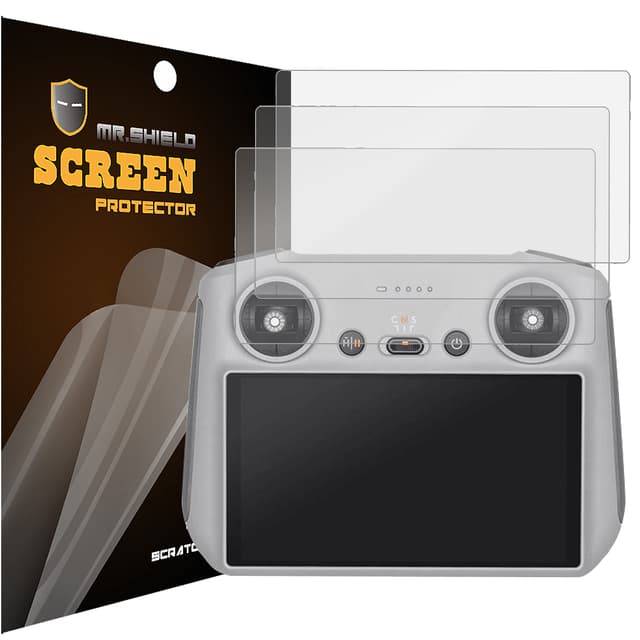 Mr.Shield Schutzfolie Kompatibel mit DJI Mini 3 / Mini 3 Pro/Mini 4 Pro RC/DJI RC 2 Anti-Glare [3 Stück]
