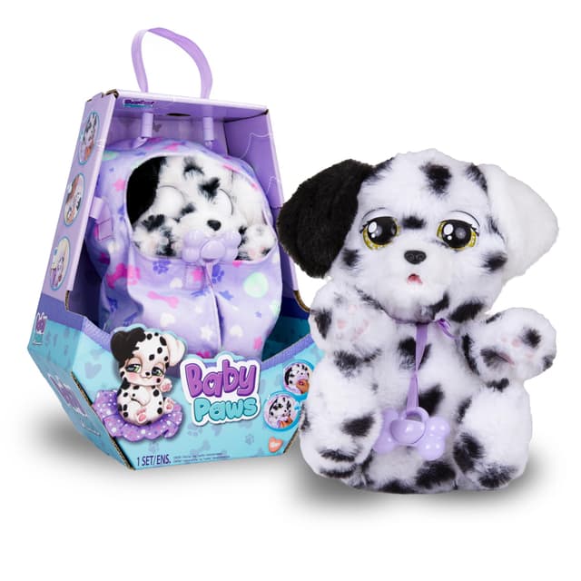 🐶🎁 BABY PAWS Dalmatian - Interaktives Plüschtier für Kinder