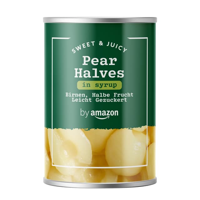🍐 Amazon Birnen Halbe Frucht Leicht Gezuckert, 411g Pack of 1 - Super Deal! 🛒