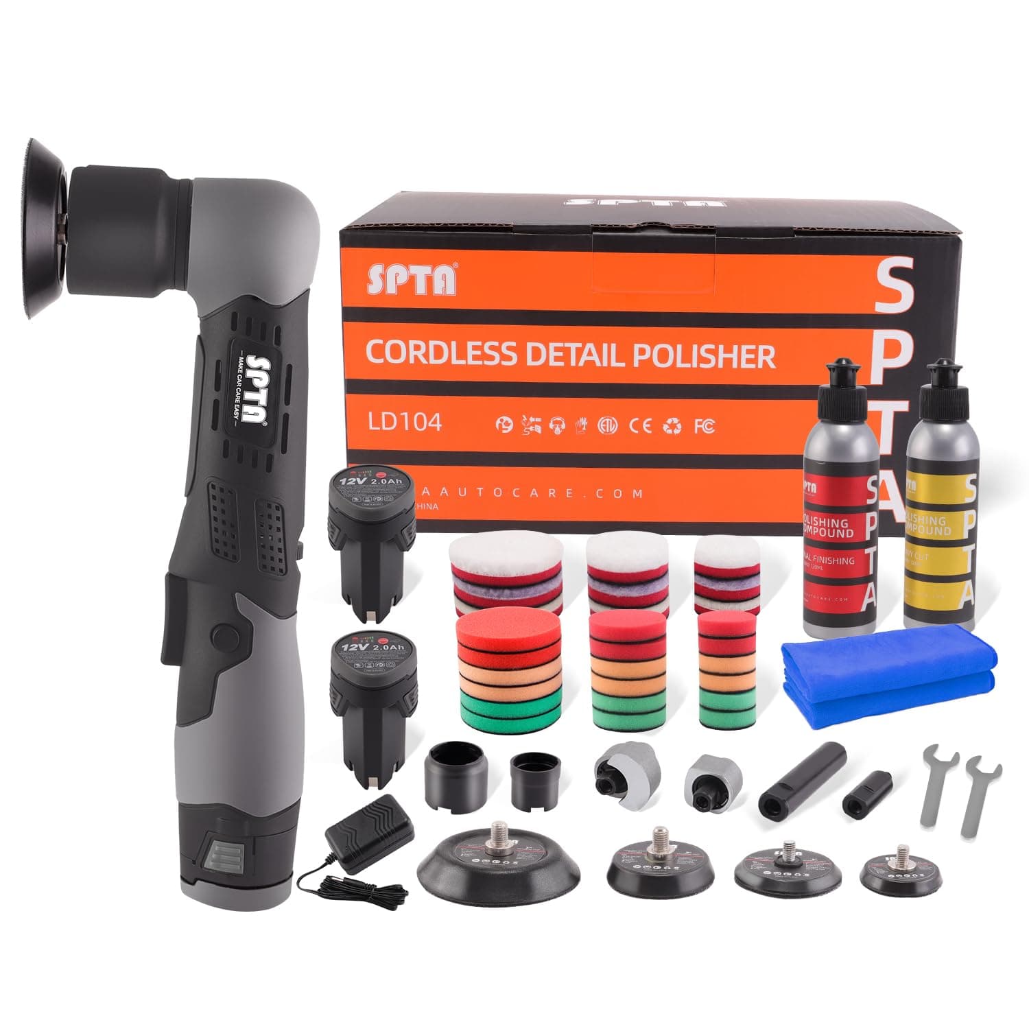 🚗🔋 SPTA Akku Mini Auto Polierer 12V - Bis zu 25% Rabatt!