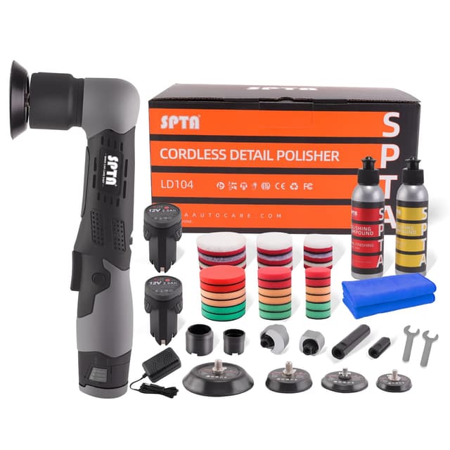 🚗🔋 SPTA Akku Mini Auto Polierer 12V - Bis zu 25% Rabatt!