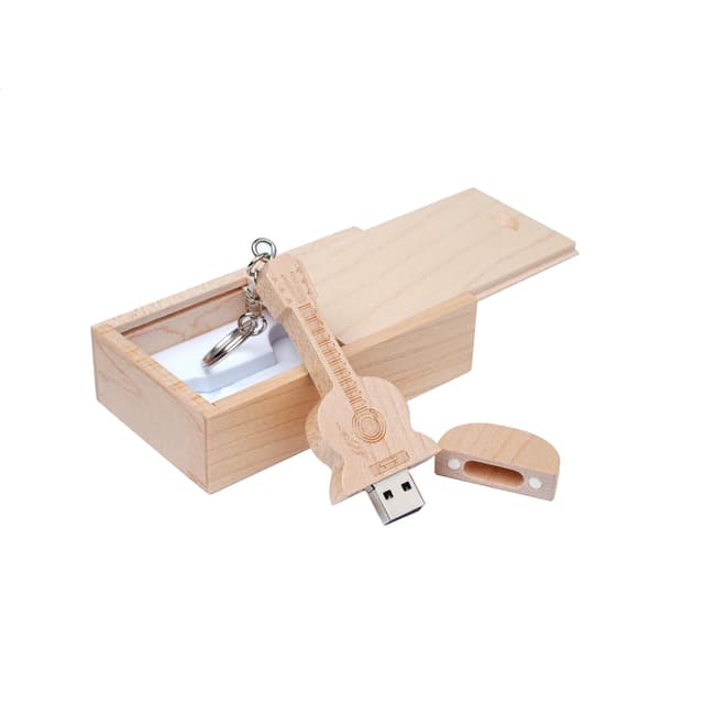 🎸🎶 USB Flash Drive aus Ahornholz in Gitarrenform 2.0/8GB - Deal!