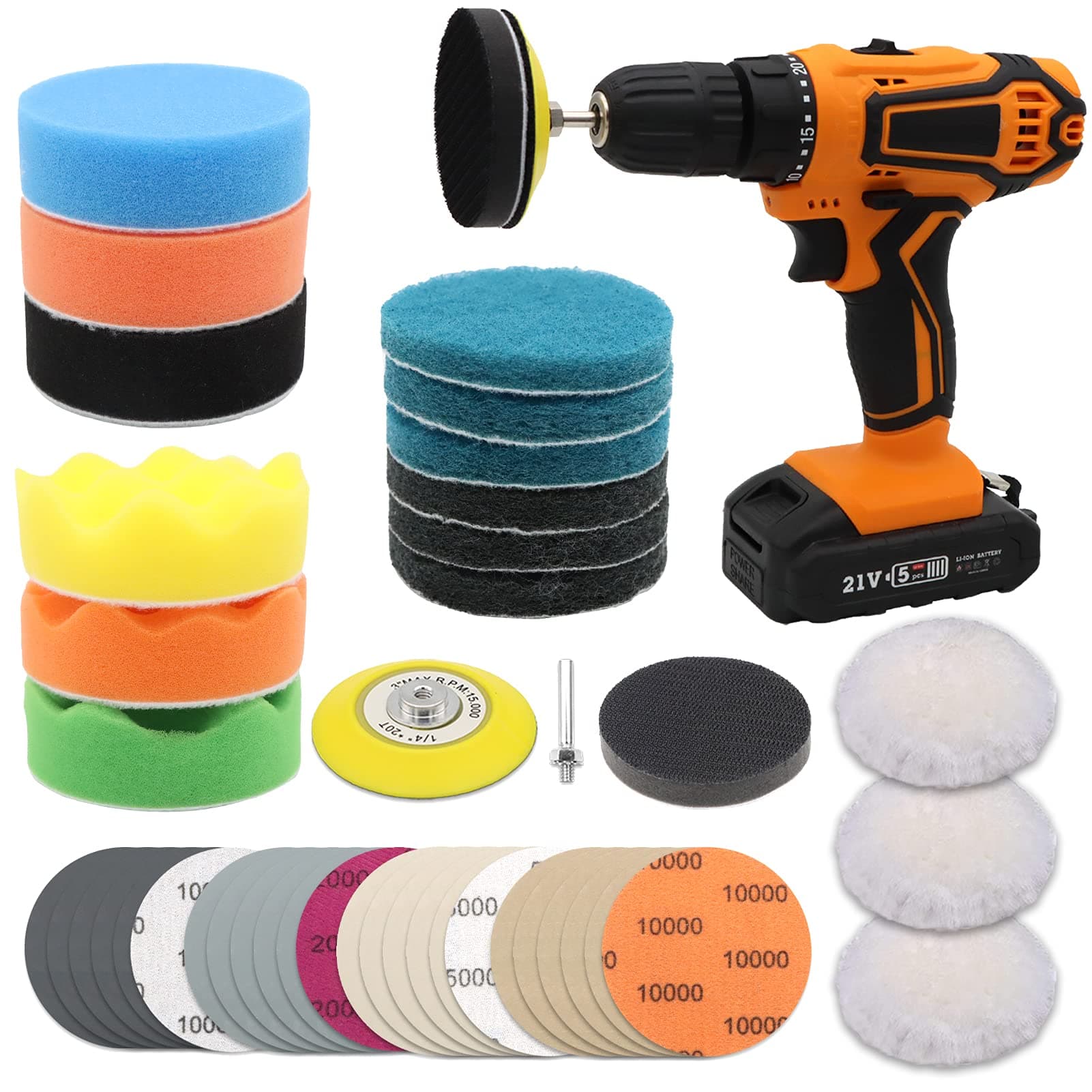 VIBRATITE 41PCS Scheinwerfer Restaurations Set 🚗✨ DIY Headlight Restoration Kit