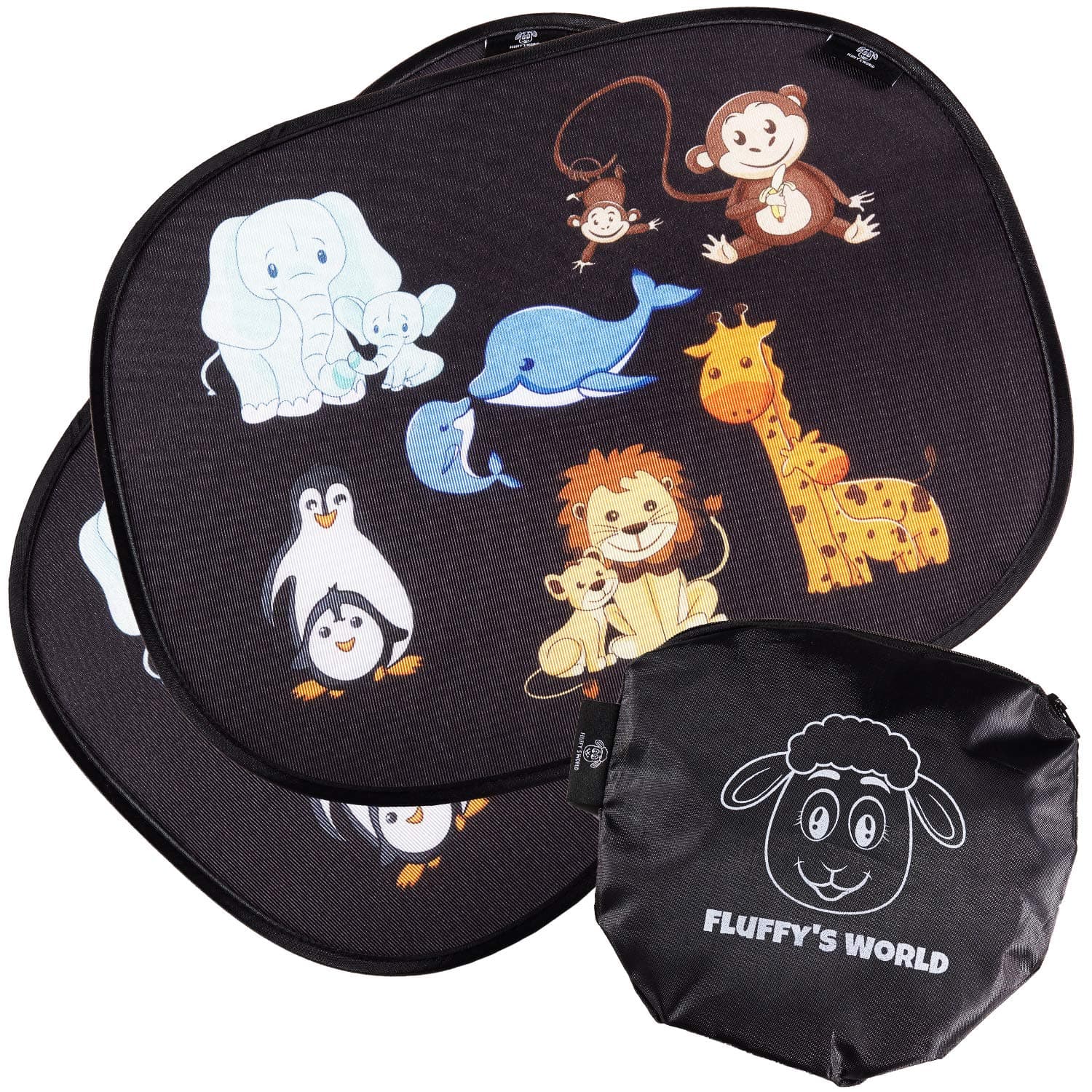 Fluffy's World Sonnenschutz Auto Baby mit UV Schutz - 98,6% UV-Schutz - ZERTIFIZIERT - Sonnenblende Auto Baby 🌞