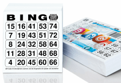 🎉 DiPrint 500 Bingokarten/Bingolose System 25 in 75 (10,5 x 11 cm) - Angebot! Angebot bei HelloDeals