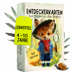 50 Entdeckerkarten für Kinder 🌿🔍 - Outdoor Schatzsuche und Natur entdecken Angebot bei HelloDeals
