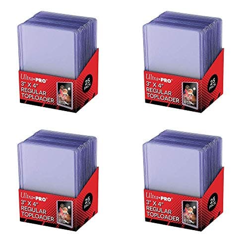 🔥 Ultra Pro 3x4 Clear Regular, 100 Stück Toploader Dicke Kartenhüllen Sleeves - für Sammelkarten wie Pokemon Magic - Standardgröße Transparent 🔥