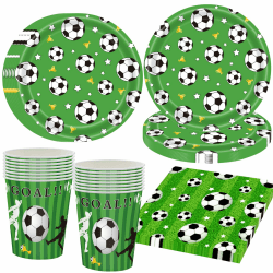 Fußball Partygeschirr Set für 16 Gäste 🎉🥳⚽ Angebot bei HelloDeals