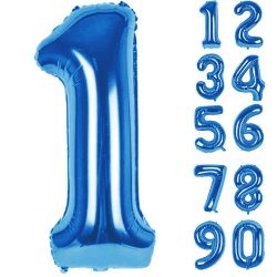 Luftballon 1. Folienballon Geburtstag Zahlen Luftballons, Blau XXL Riesen Zahl 1 Angebot bei HelloDeals