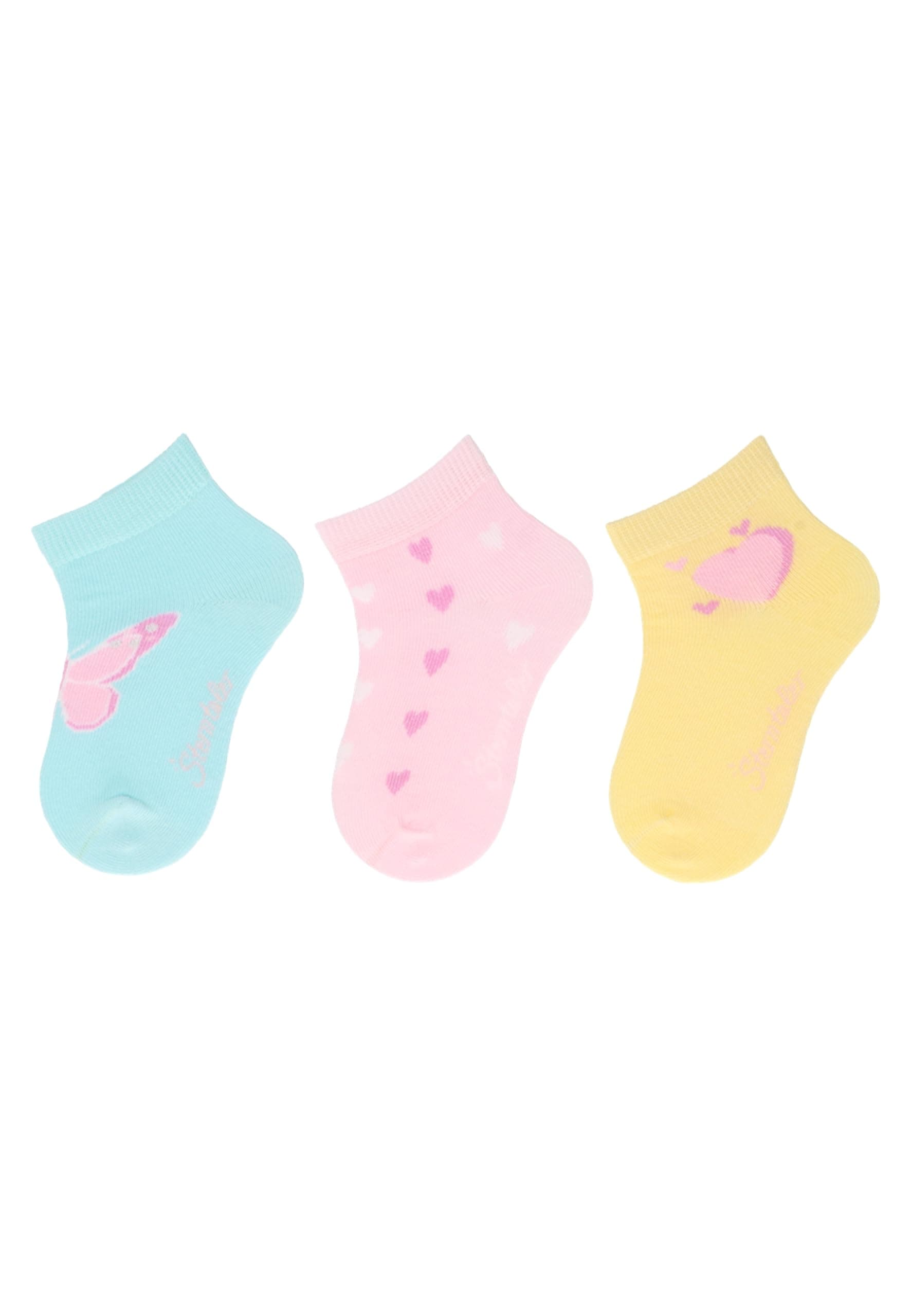 Schnäppchen! 🧦 Sterntaler Kurz-Socken 3er Pack Herzen für Mädchen