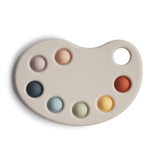 🎨 Mushie Palette Pressspielzeug für Baby & Kinder