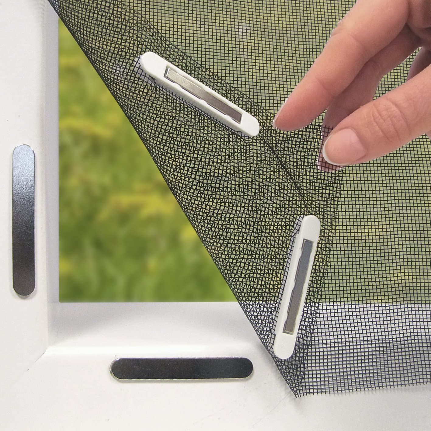 🦟🚫 EASYmaxx Fliegengitter für Fenster mit Magic Click | Moskitonetz individuell zuschneidbar