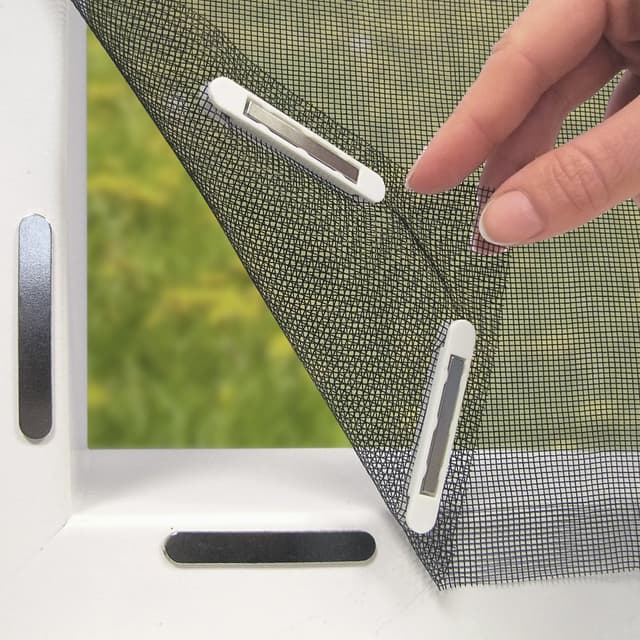 🦟🚫 EASYmaxx Fliegengitter für Fenster mit Magic Click | Moskitonetz individuell zuschneidbar