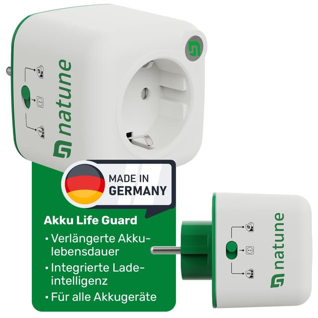 Natune Akkuschutz Adapter „Akku Life Guard“ 🌿🔌🔋
