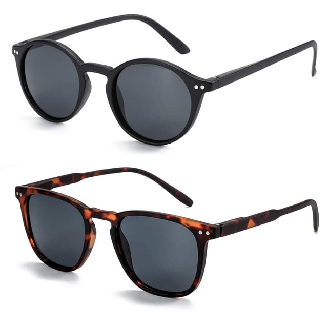 ZENOTTIC 2 Paare Polarisierte Sonnenbrille Damen Herren Retro Vintage 🕶️