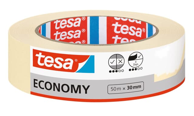 🎨🏡 tesa Malerband ECONOMY - Vielseitiges Klebeband für Malerarbeiten 🏡🎨