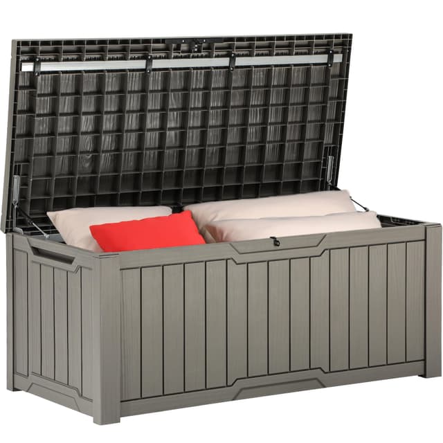 YITAHOME Außenspeicherbox 120-Gallonen-wasserdichte Deckbox für Gartengeräte 🌿🌞🏊‍♂️