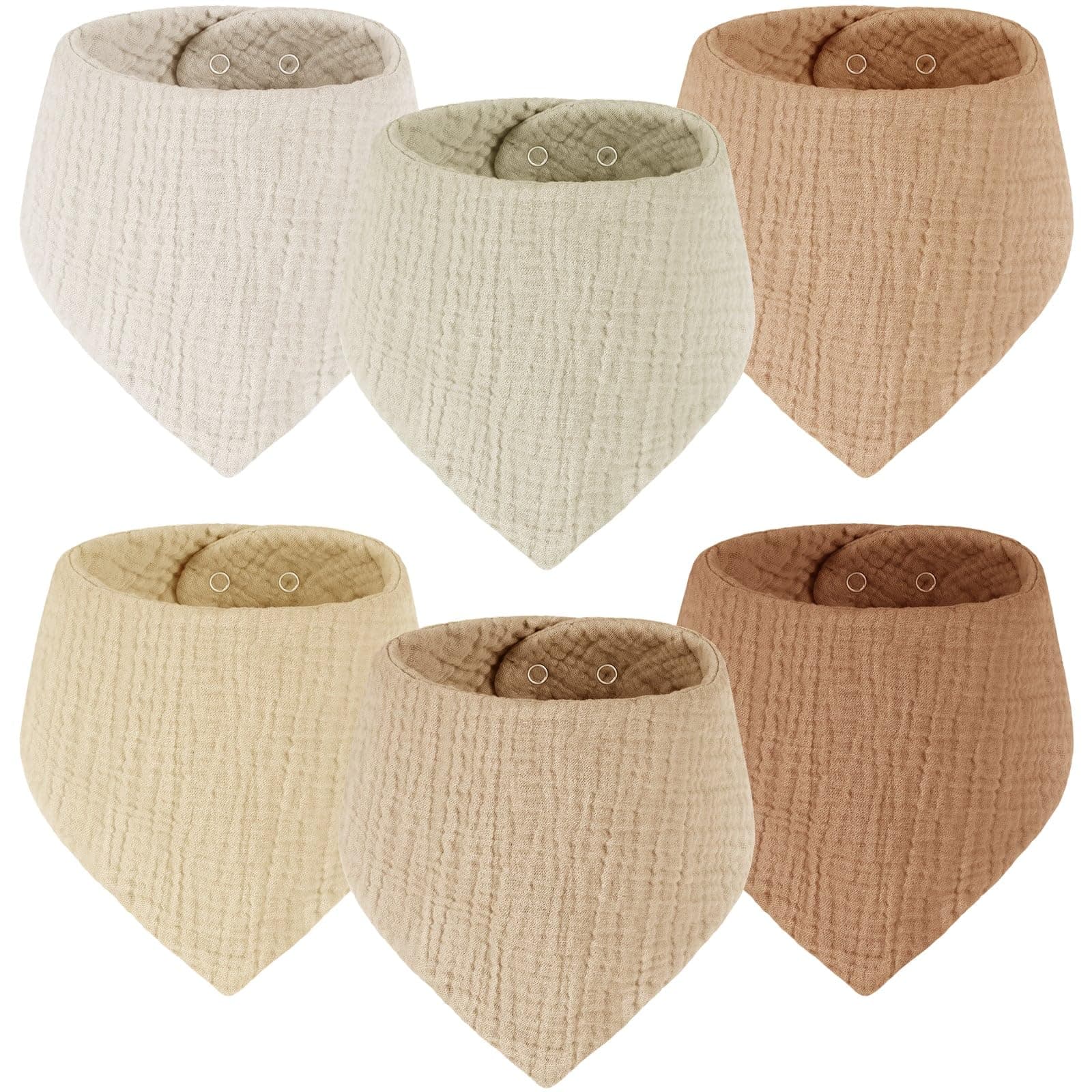 Yukkidds Baby Dreieckstuch 6 Stück - Supersanft & Mitwachsend 🍼
