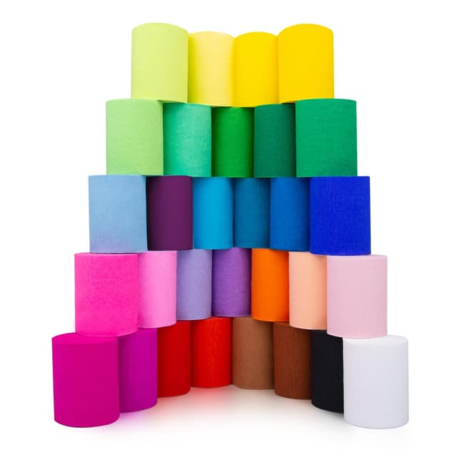 30 reiche Farben Krepppapier Bunt 🎉🎈🌟