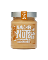 NAUGHTY NUTS Bio Erdnussmus Salted Caramel 🥜🍯 | Vegane Erdnussbutter | 100% Natürlich | Ohne Palmöl & Zucker | 250g Erdnussmus Salted Caramel 250 g (1er Pack) Angebot bei HelloDeals