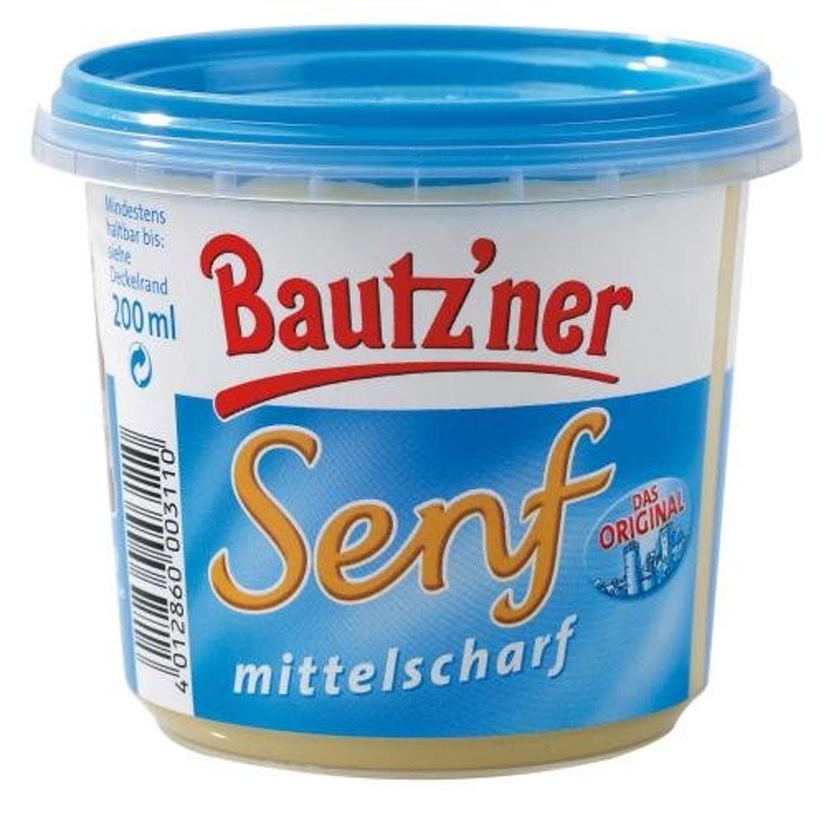 🌭 Bautzner Bautz'ner Senf mittelscharf 200 ml Becher 🌶