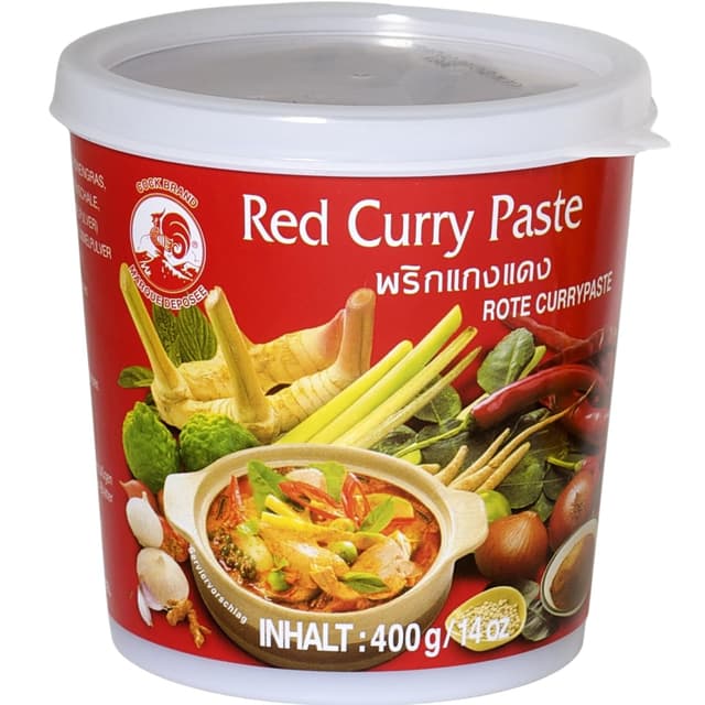🌶️ Cock Currypaste rot, mittelscharf, authentisch thailändisch | 400g (1er Pack)