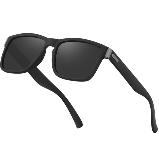Perkanion Herren Polarisierte Sonnenbrille 😎🕶️ - UV400 Schutz - Schwarz