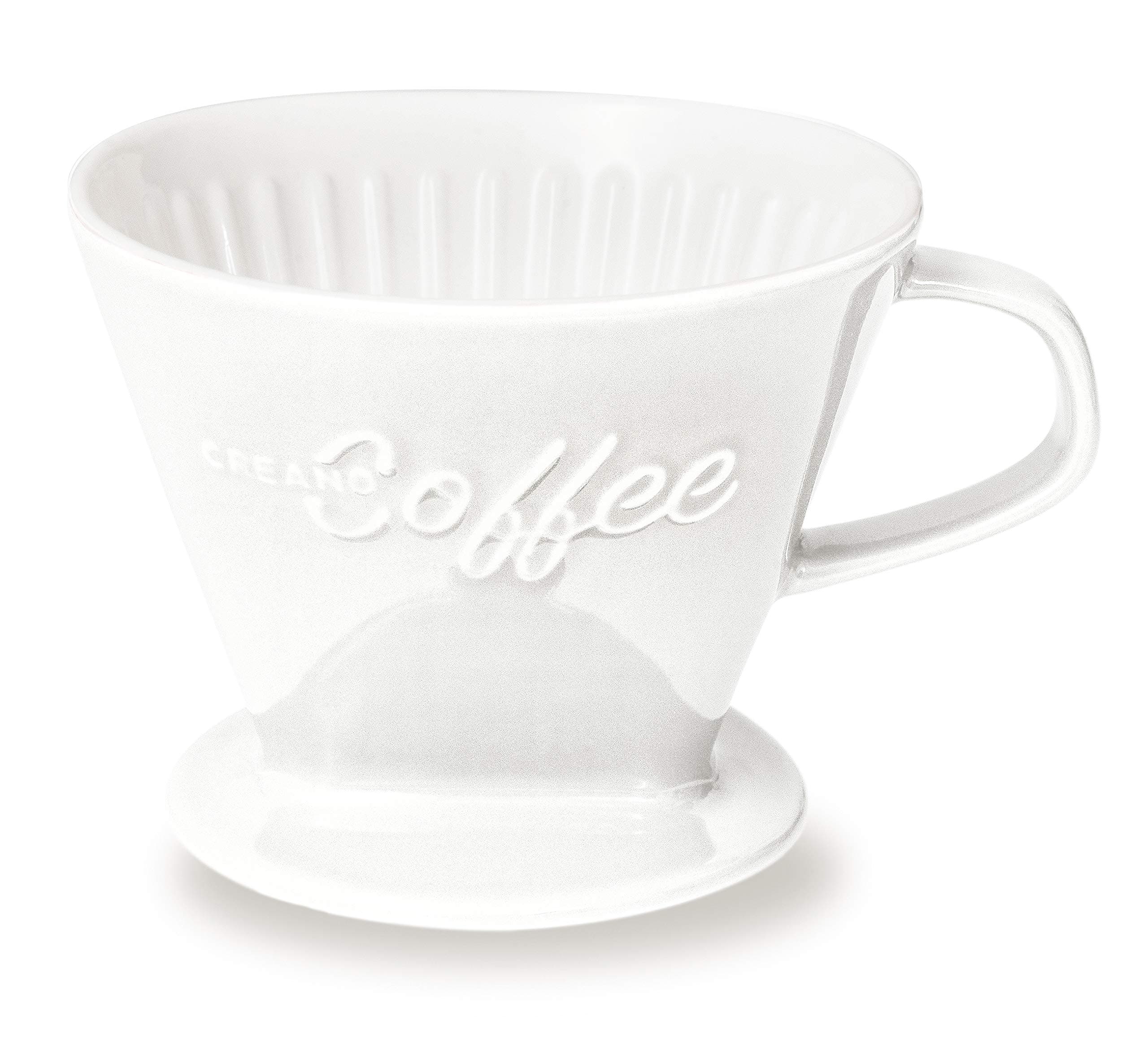 Angebot: Creano Porzellan Kaffeefilter XXL (Weiß) - 16.91€