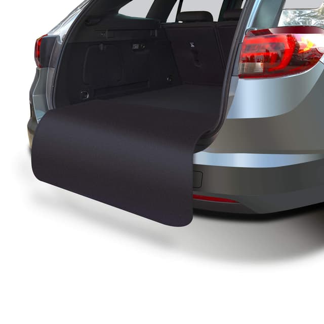 🐶🚗 Achilles Ladekantenschutz Kofferraum Hundeschutzmatte - Kratzfest und Wasserdicht - Universalgröße 100x70 cm Schwarz