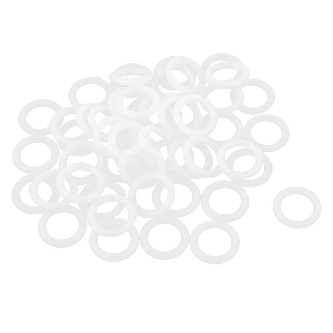 🛒 Angebot: Sourcingmap® Vorhang Window 10 mm Inner Dia Gardinenringe, Kunststoff, Weiß, 50 Stück