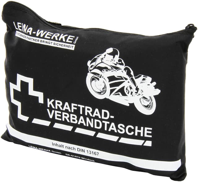 🎒🏍️ Leina-Werke 17007 Kraftrad-Verbandtasche Typ I mit Klett, 1-Farbig Sortiert