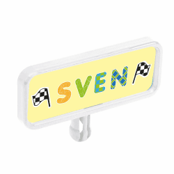 🚗🔢 BIG - Bobby Car Mein Nummernschild - Namensschild für das Rutschfahrzeug 🎨🧒 Angebot bei HelloDeals