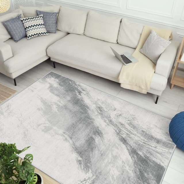 Vamcheer Teppich Wohnzimmer Kurzflor Moderner - Schlafzimmer Teppich Flauschiger 😍