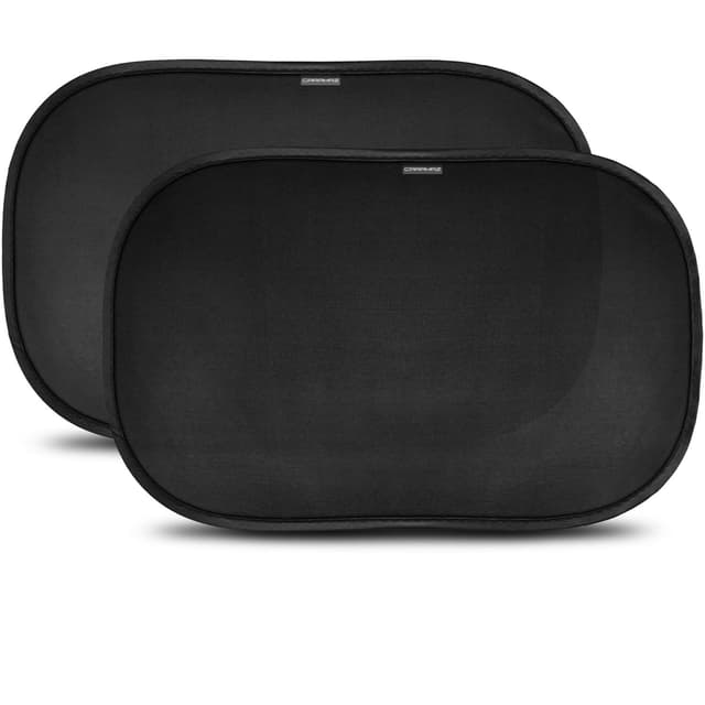 CARAMAZ Sonnenschutz Auto Baby mit UV Schutz - Opti-Dark - GSM100+ 2 Stück Schwarz