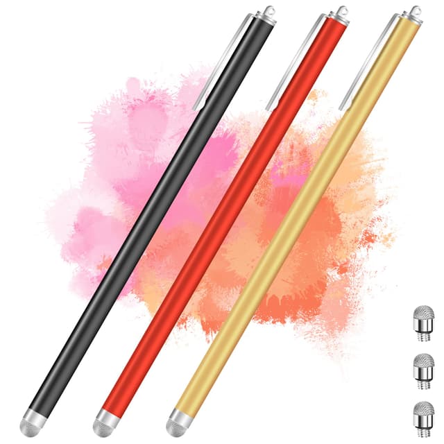 🌟 iMoebel Tablet Stift 3er Pack Faserspitze Touchscreen Stifte 🖊️