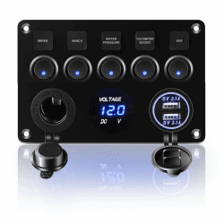 KAOLAI Schalter Panel 12V/24V 4.2A IP65 Wasserdicht 🔵🚎🔌 Angebot bei HelloDeals