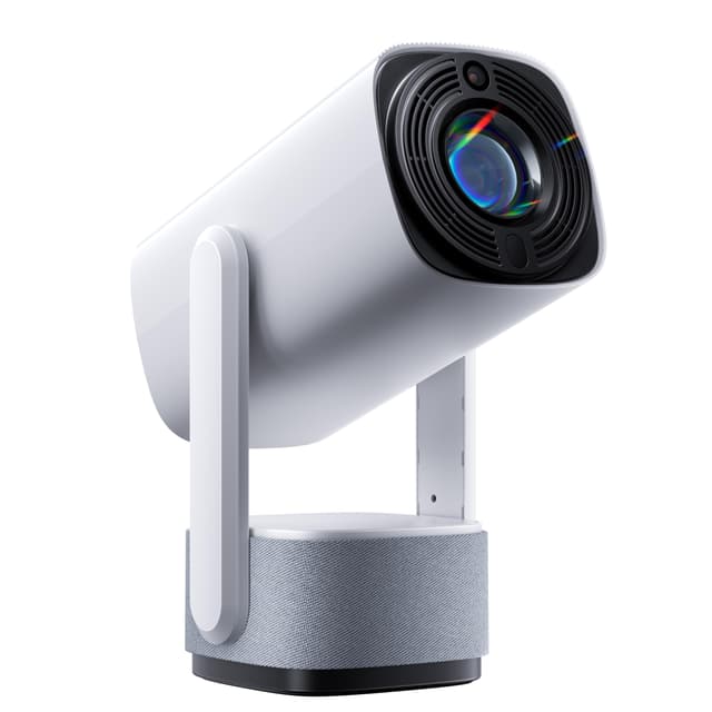 🎥 Mini Beamer 4K Unterstützt - SOOMFON Smart Mini Projektor Klein mit WiFi und Bluetooth Full HD 720P Video Beamer 260 ANSI Lumen