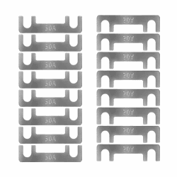 🚗 Streifensicherungen Blattsicherung Flachsicherungsstreifen 16 Stk Auto Sicherung 30A 40A 50A 60A 70A 80A 100A 110A 125A 150A - 50A - Hochwertige Zinklegierungsmaterial - Für PKW Wohnmobil Angebot bei HelloDeals