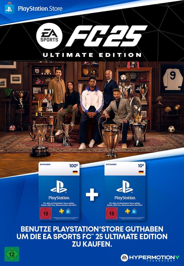 🎮 110€ PlayStation Store Guthaben für EA SPORTS FC 25 Ultimate Edition | Deutsches Konto [Code per Email] PS4 Ultimate