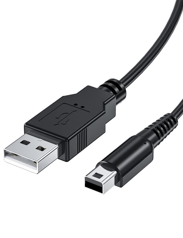 🎮🔌 Mellbree LadeKabel für Nintendo 3DS | Ladekabel für DS | USB Ladekabel | 1A schwarz 1 Stück 3.9ft